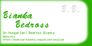 bianka bedross business card